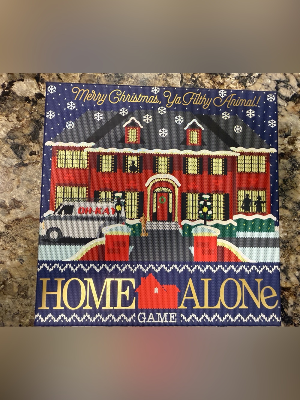 Home Alone Board Game - Red & Navy Holiday Edition